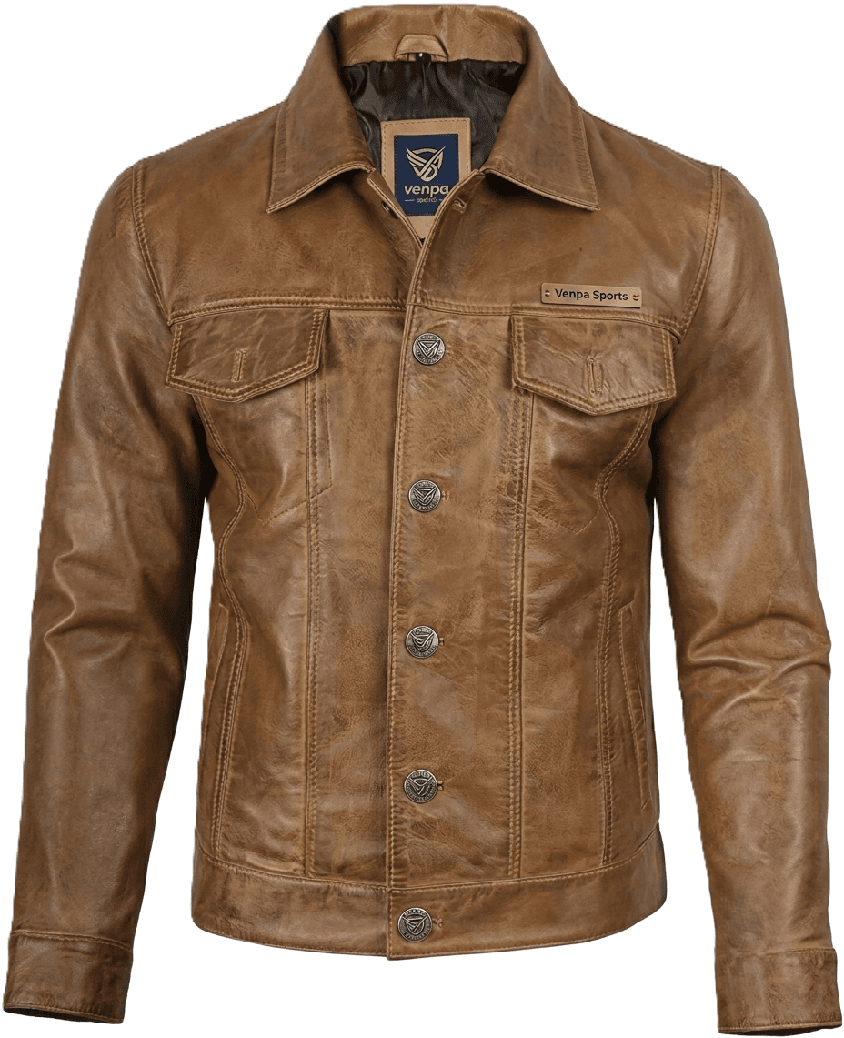 Venpa Sports Legacy Heritage Flight Leather Jacket